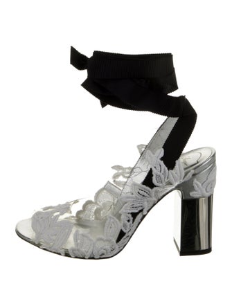 Roger Vivier PVC Colorblock Pattern Pumps