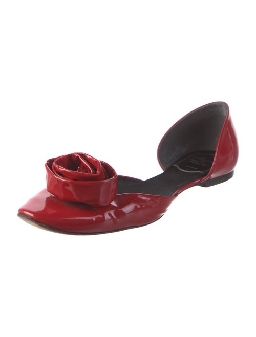 Roger Vivier Patent Leather D'Orsay Flats