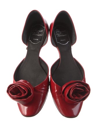 Roger Vivier Patent Leather D'Orsay Flats