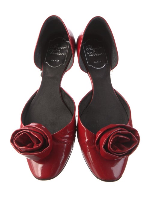 Roger Vivier Patent Leather D'Orsay Flats