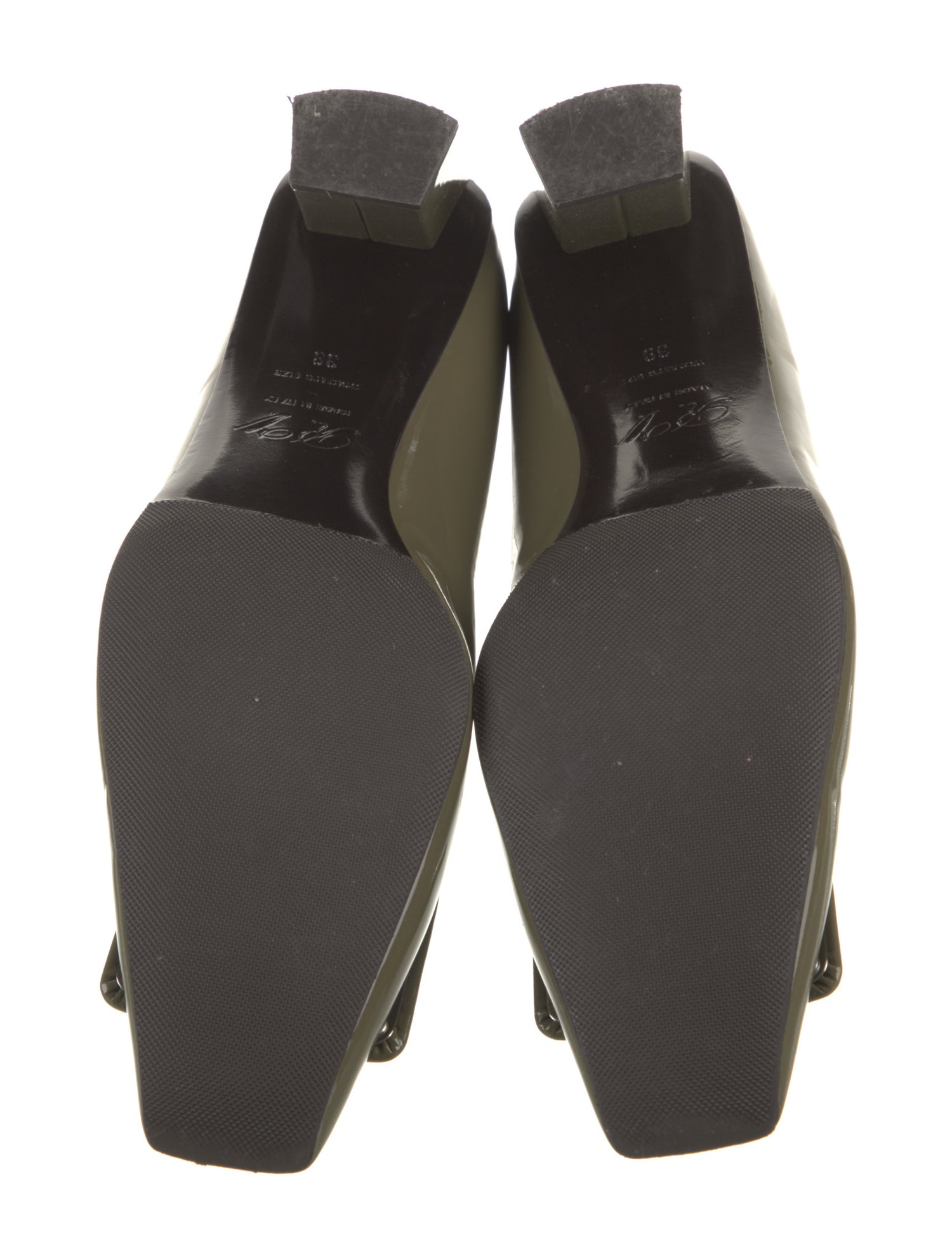 Roger Vivier Patent Leather Slingback Pumps