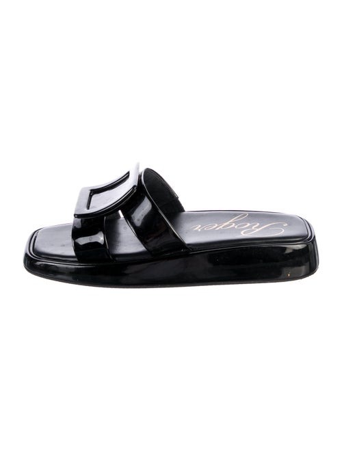 Roger Vivier Patent Leather Slides