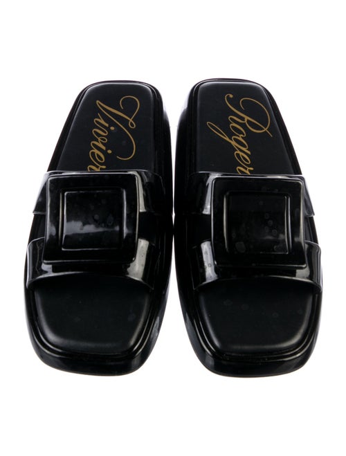 Roger Vivier Patent Leather Slides