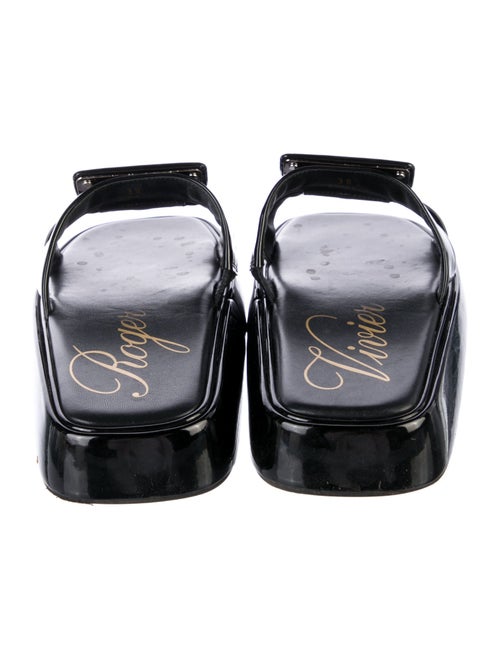 Roger Vivier Patent Leather Slides