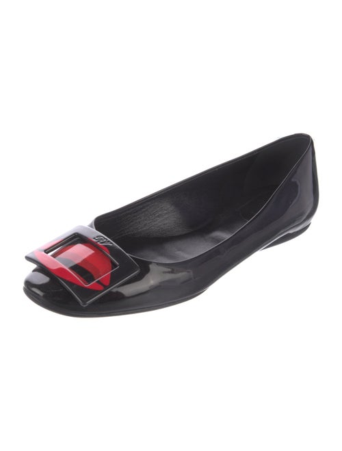 Roger Vivier Patent Leather Printed Ballet Flats