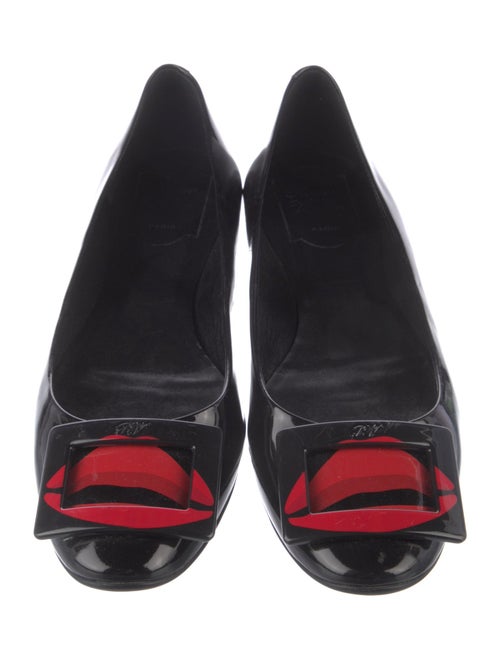 Roger Vivier Patent Leather Printed Ballet Flats