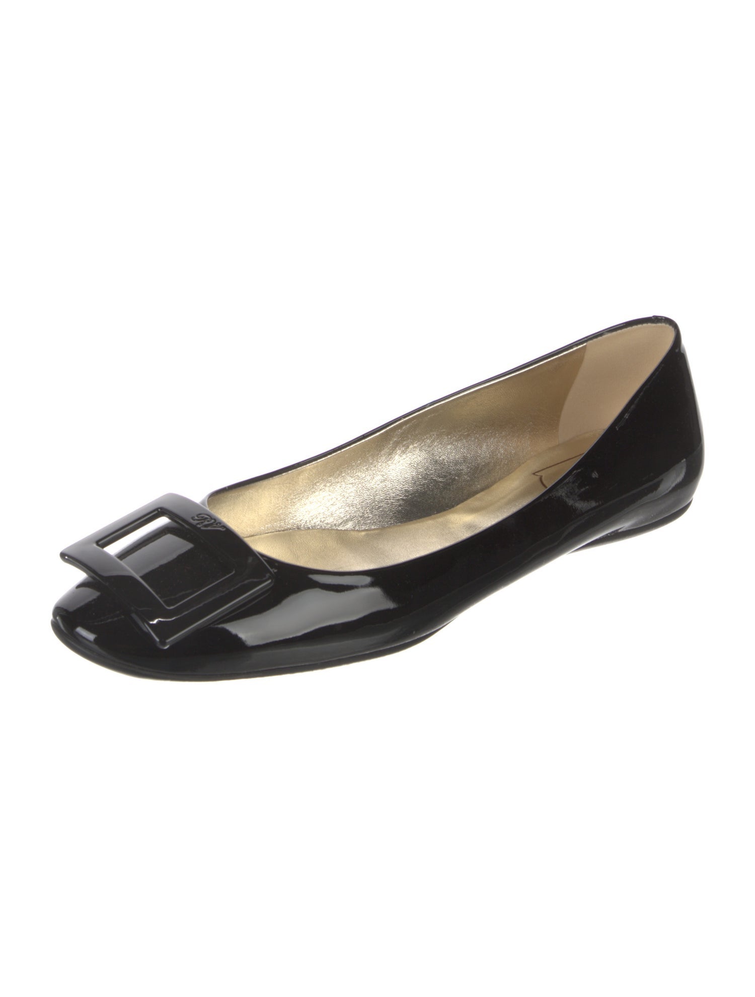 Roger Vivier Patent Leather Ballet Flats