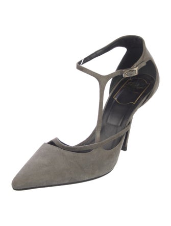 Roger Vivier Suede Slingback Pumps