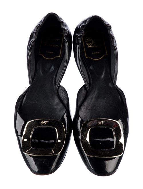 Roger Vivier Patent Leather D'Orsay Flats