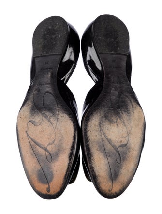 Roger Vivier Patent Leather D'Orsay Flats