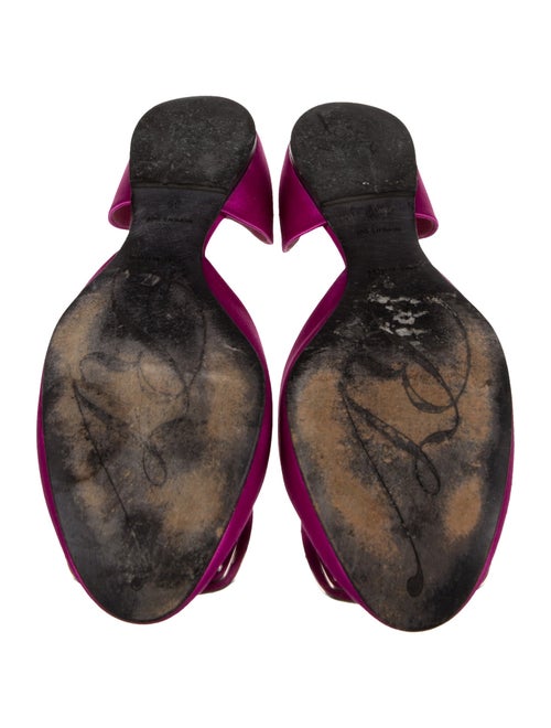 Roger Vivier Satin Crystal Embellishments D'Orsay Flats