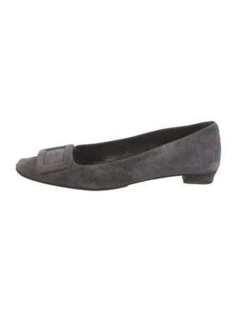 Roger Vivier Suede Flats