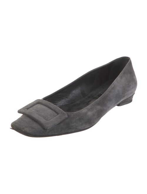 Roger Vivier Suede Flats