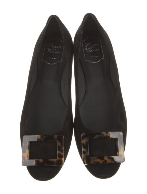 Roger Vivier Suede Flats