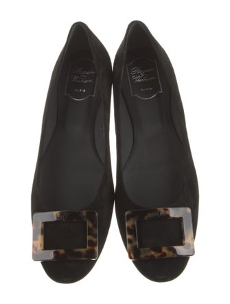 Roger Vivier Suede Flats