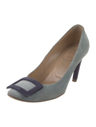 Roger Vivier Suede Printed Pumps