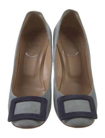 Roger Vivier Suede Printed Pumps