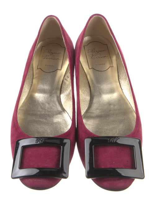 Roger Vivier Suede Ballet Flats