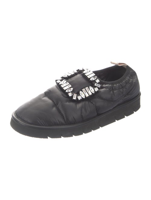 Roger Vivier Nylon Crystal Embellishments Loafers