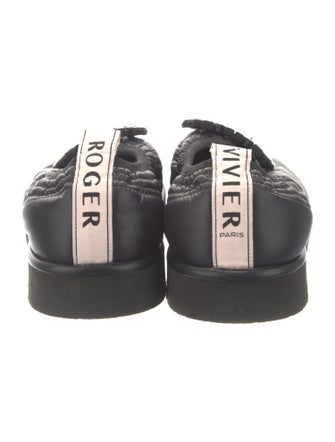 Roger Vivier Nylon Crystal Embellishments Loafers