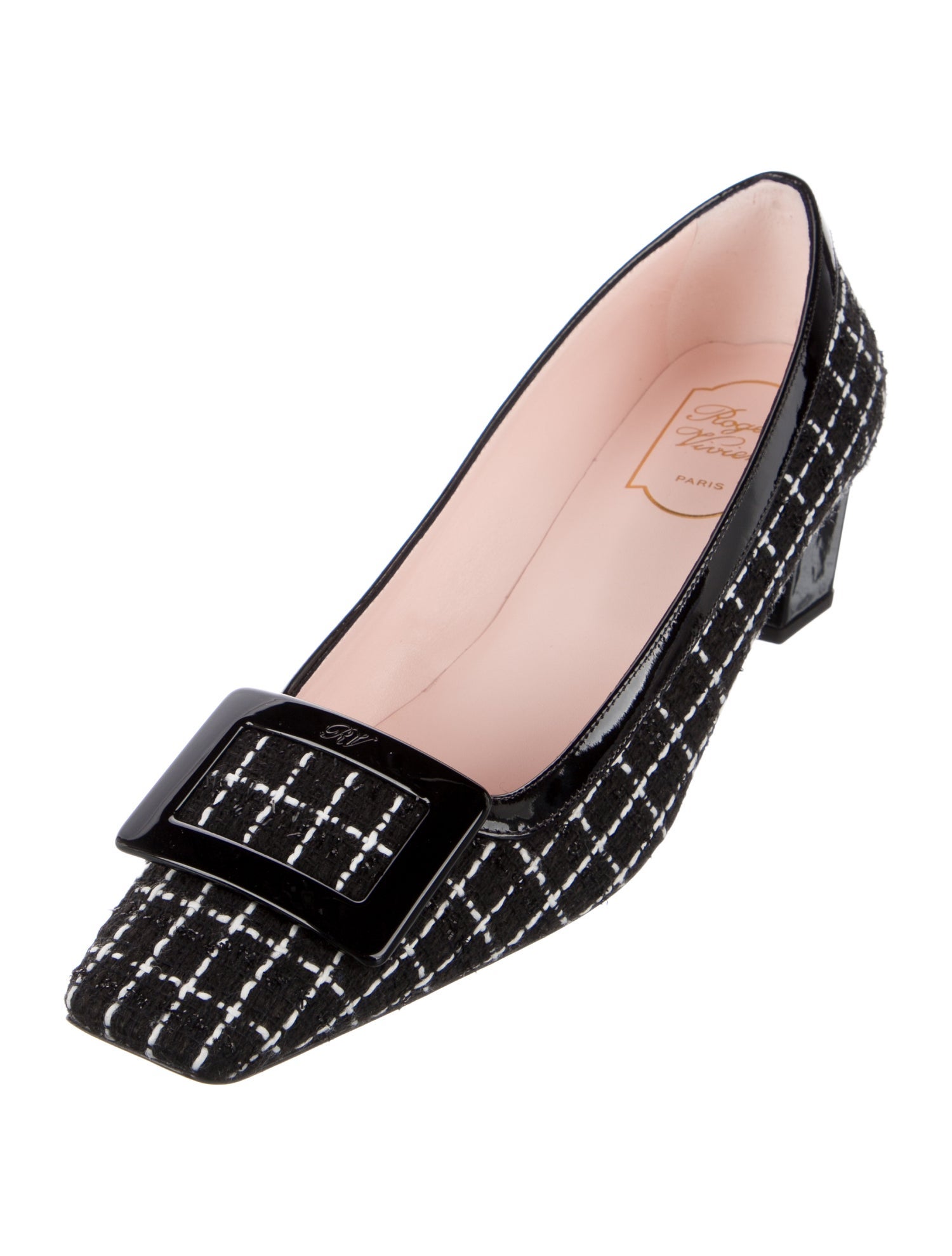 Roger Vivier Tweed Printed Pumps