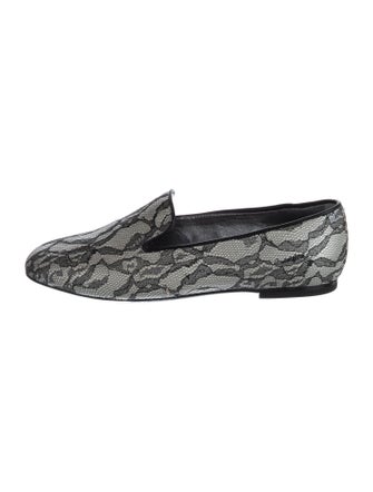 Roger Vivier Printed Mesh Accents Loafers