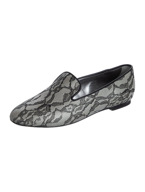 Roger Vivier Printed Mesh Accents Loafers