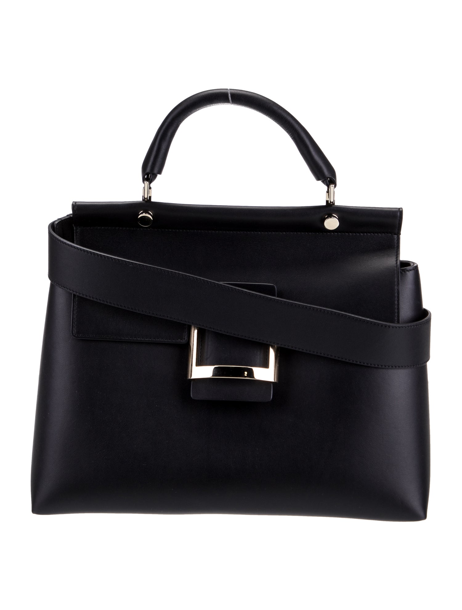 Roger Vivier Leather Top Handle Bag