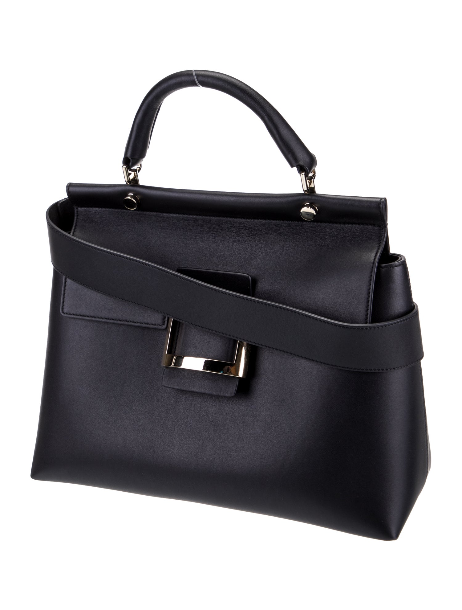 Roger Vivier Leather Top Handle Bag