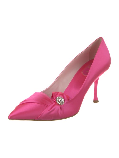 Roger Vivier Satin Bow Accents Pumps