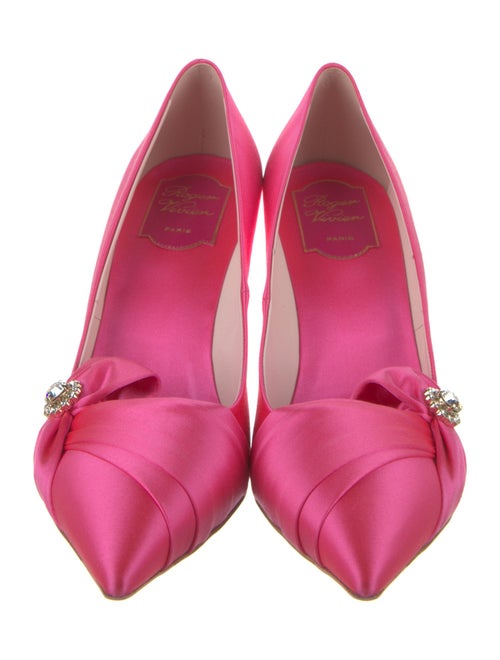 Roger Vivier Satin Bow Accents Pumps