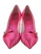 Roger Vivier Satin Bow Accents Pumps