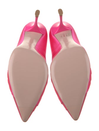 Roger Vivier Satin Bow Accents Pumps