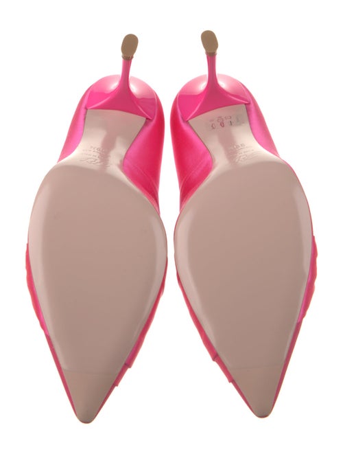 Roger Vivier Satin Bow Accents Pumps