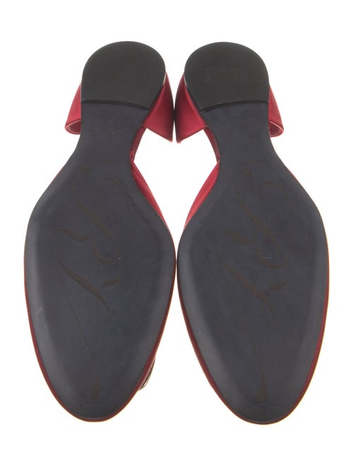Roger Vivier Satin Crystal Embellishments D'Orsay Flats
