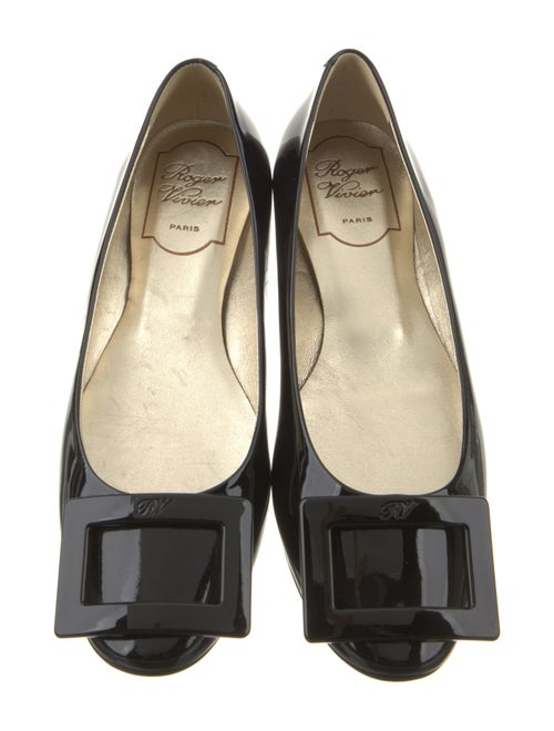 Roger Vivier Patent Leather Ballet Flats