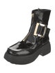 Roger Vivier Patent Leather Moto Boots