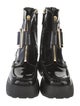 Roger Vivier Patent Leather Moto Boots