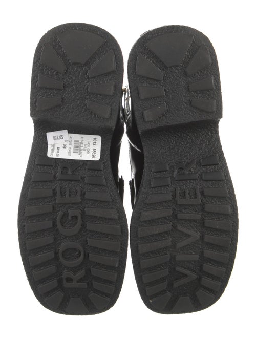 Roger Vivier Patent Leather Moto Boots