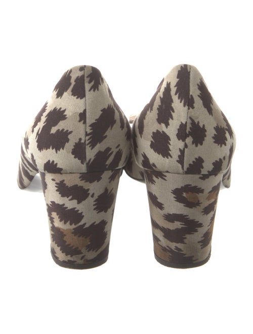 Roger Vivier Canvas Animal Print Pumps