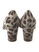 Roger Vivier Canvas Animal Print Pumps