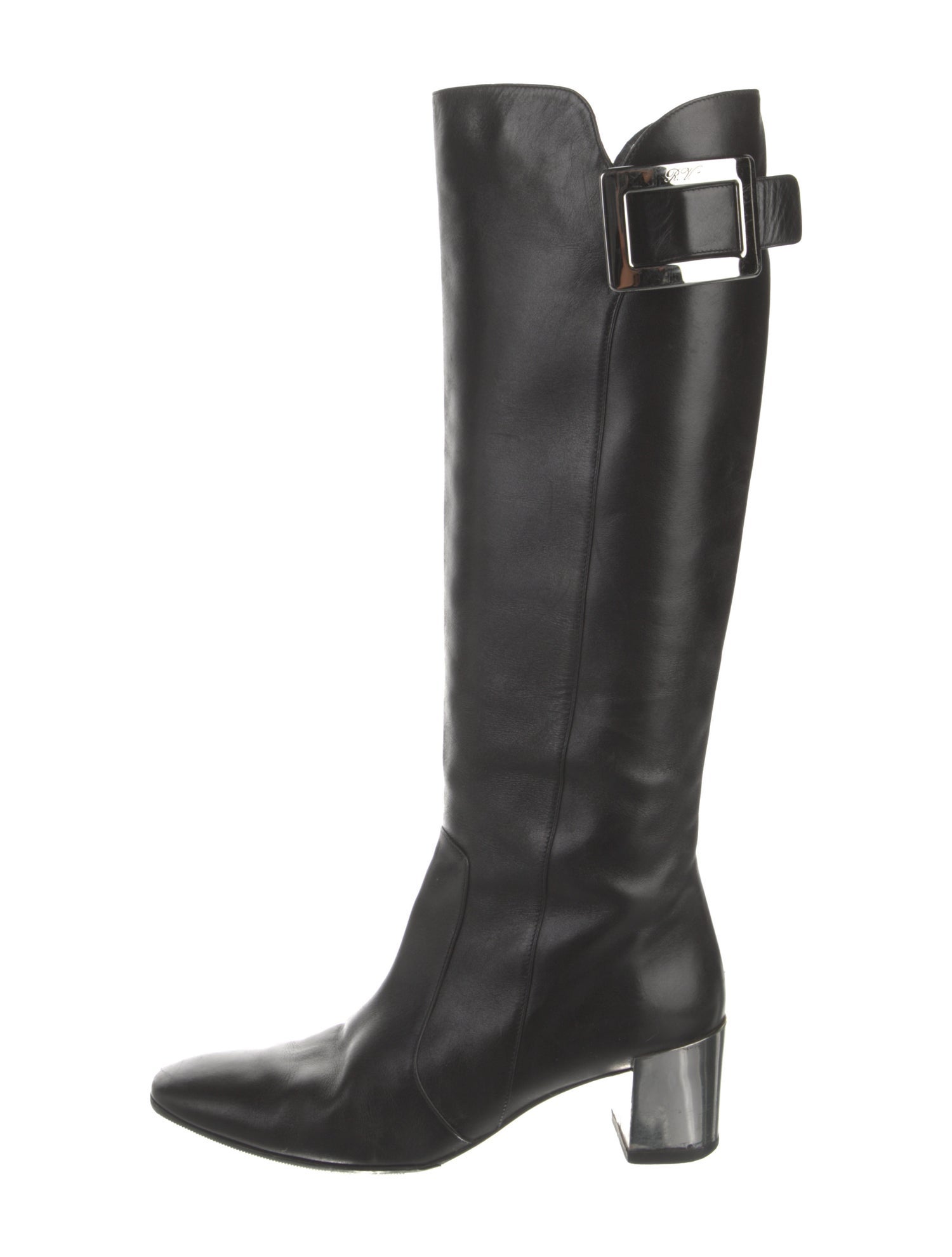 Roger Vivier Leather Riding Boots