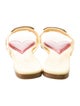 Roger Vivier Leather Cutout Accent Slides
