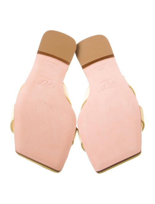Roger Vivier Leather Cutout Accent Slides