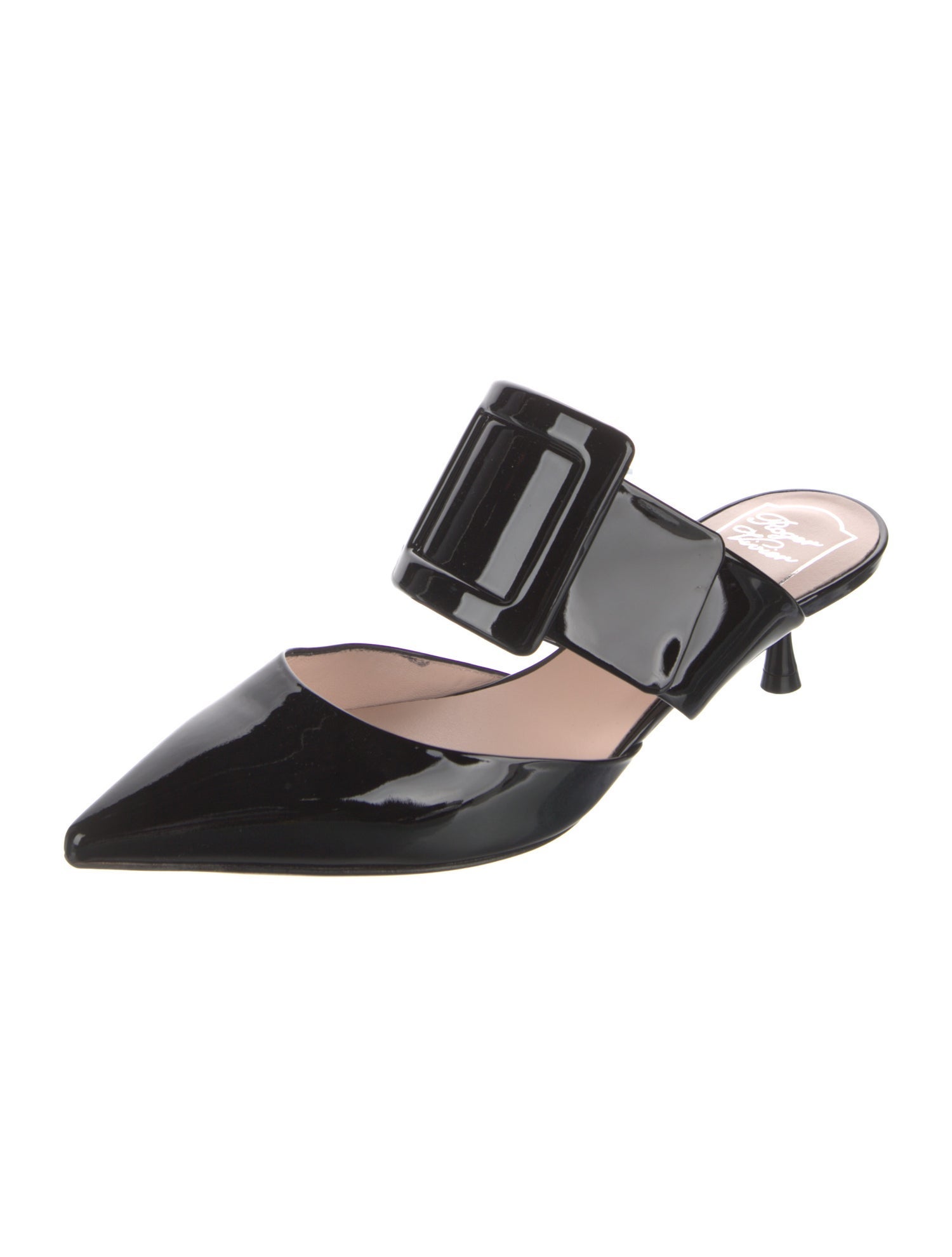 Roger Vivier Patent Leather Mules