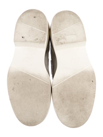 Roger Vivier Suede Crystal Embellishments Loafers