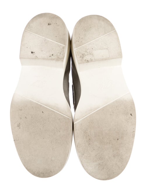 Roger Vivier Suede Crystal Embellishments Loafers