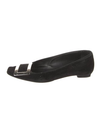Roger Vivier Suede Flats