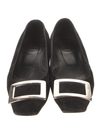 Roger Vivier Suede Flats