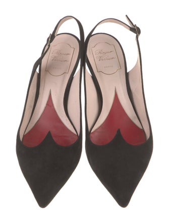 Roger Vivier Suede Slingback Pumps